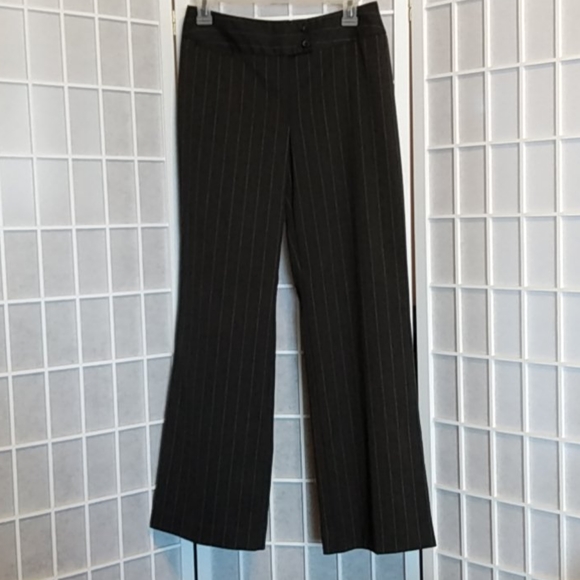 Chico’s Gray Pinstripe Dress Pants Women’s 0 Short Bootcut Career Work - Picture 2 of 10